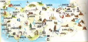 Turkey Package Tours - Map of Turkey